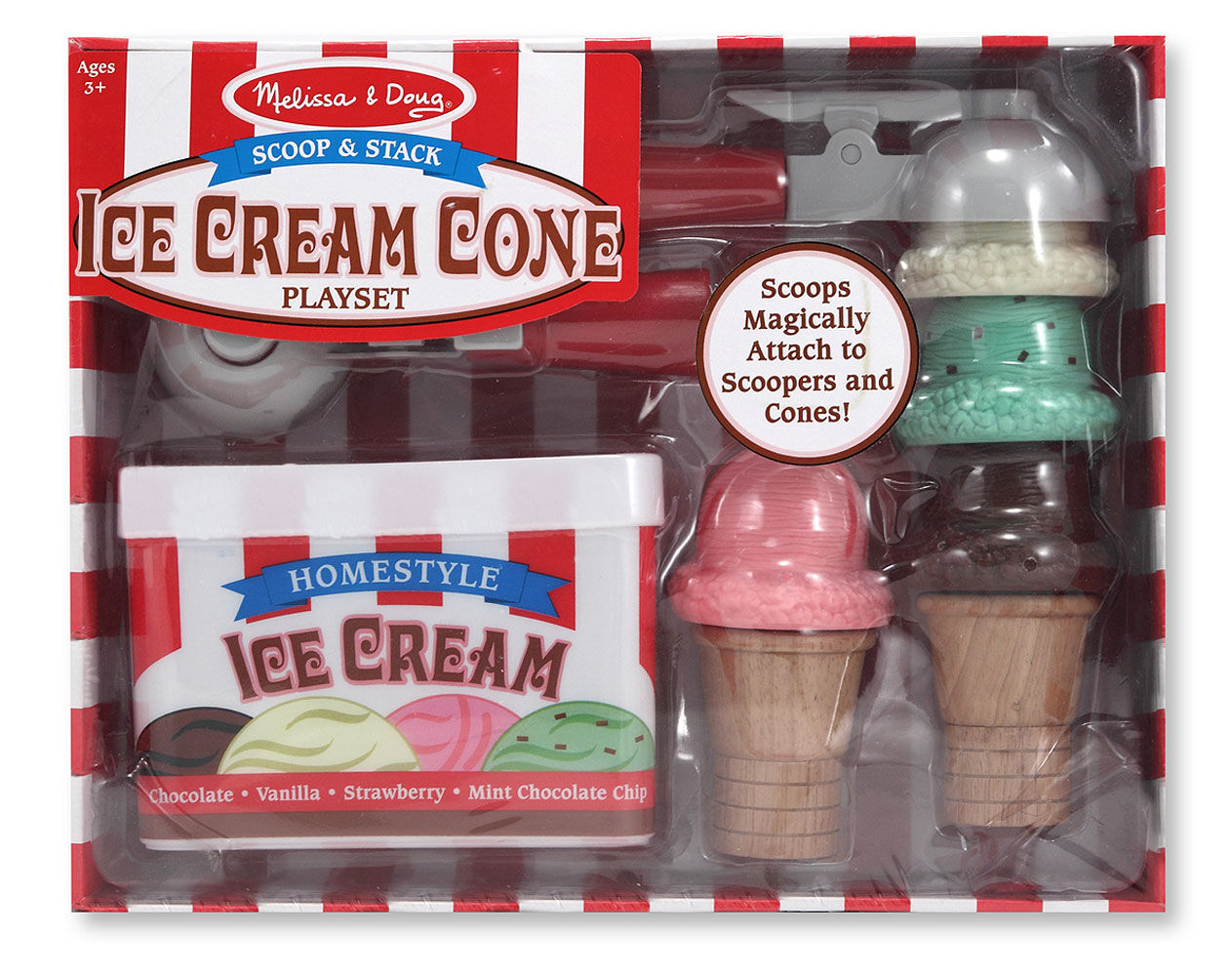 Melissa & doug ice cream cheap cone playset