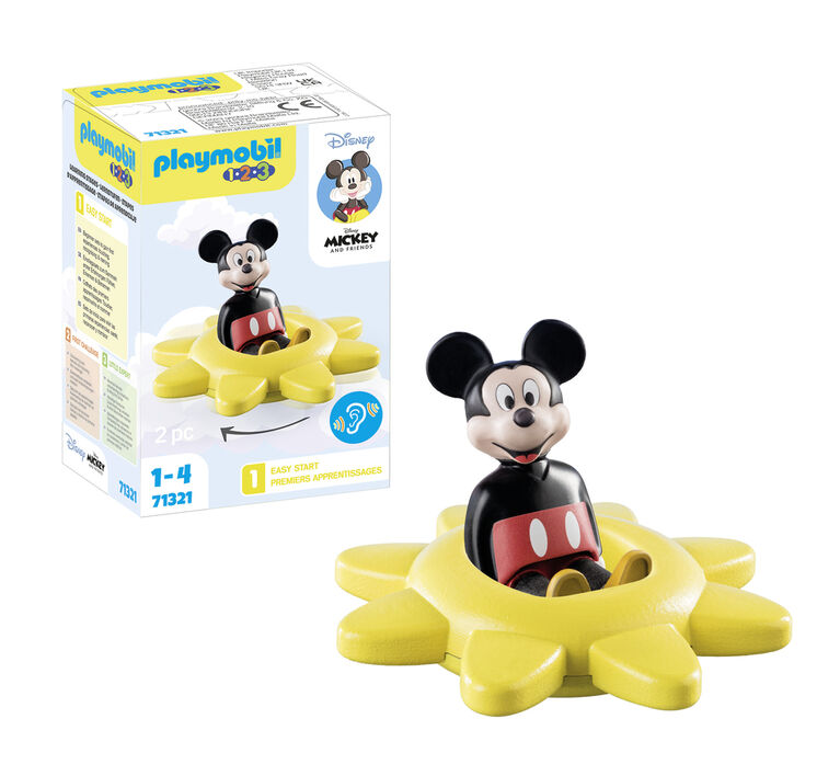 Playmobil - 1.2.3 and Disney: Mickey's Spinning Sun with Rattle Feature