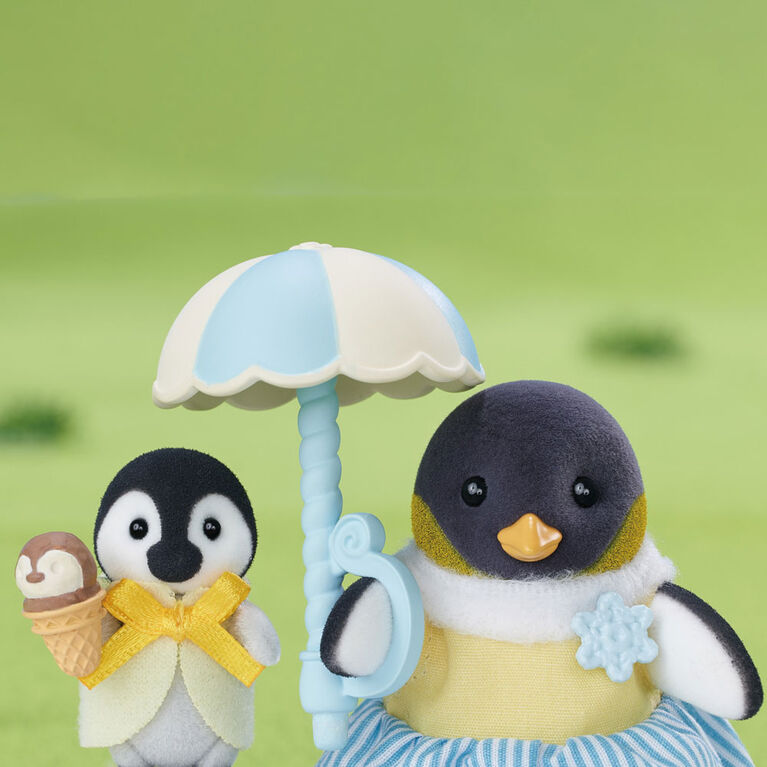 Calico Critters Penguin Family, Lot de 3 figurines de poupée à collectionner