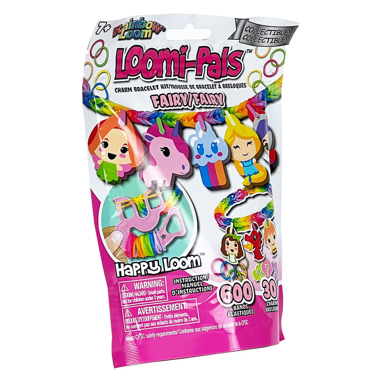  Rainbow Loom® Loomi-Pals Dino Collectible, Features 30 Mystery  Cute Dino Themed Charms and 600 Colorful Rubber Bands All in a RESEALABLE  Bag, Great Gifts for Boys and Girls 7+ : Toys