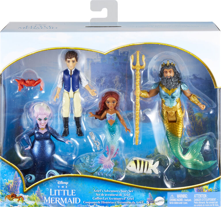 Disney The Little Mermaid Ariel's Adventures Story Set with 4
