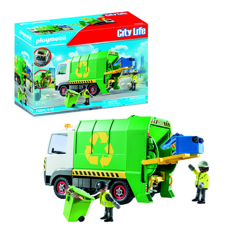 Playmobil - 70200 Camion de recyclage des ordures, Playmobil City