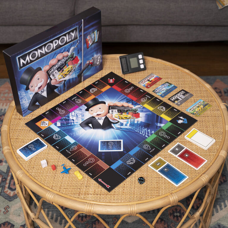 Le jeu de société Monopoly Super Electronique Banking est doté d'une banque  électronique avec une technologie d'appui qui accélère le jeu par rapport  au, By ABRACADABRA