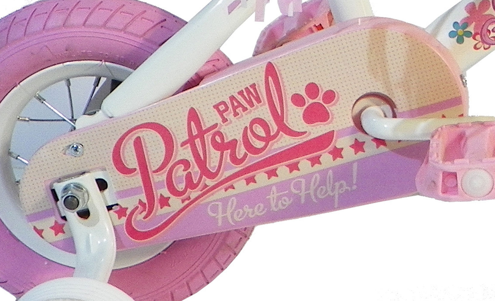 paw patrol bike pink