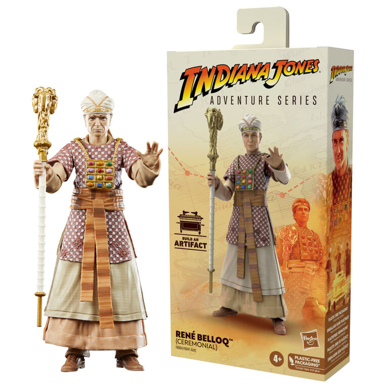Indiana Jones and the Raiders of the Lost Ark Adventure Series René Belloq (Ceremonial) Toy, 6-inch Indiana Jones Action Figures