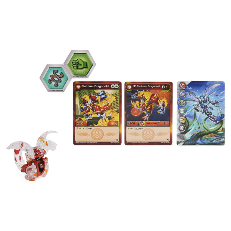 Bakugan Evolutions, Prisma Dragonoid Bakugan and Trading Card 