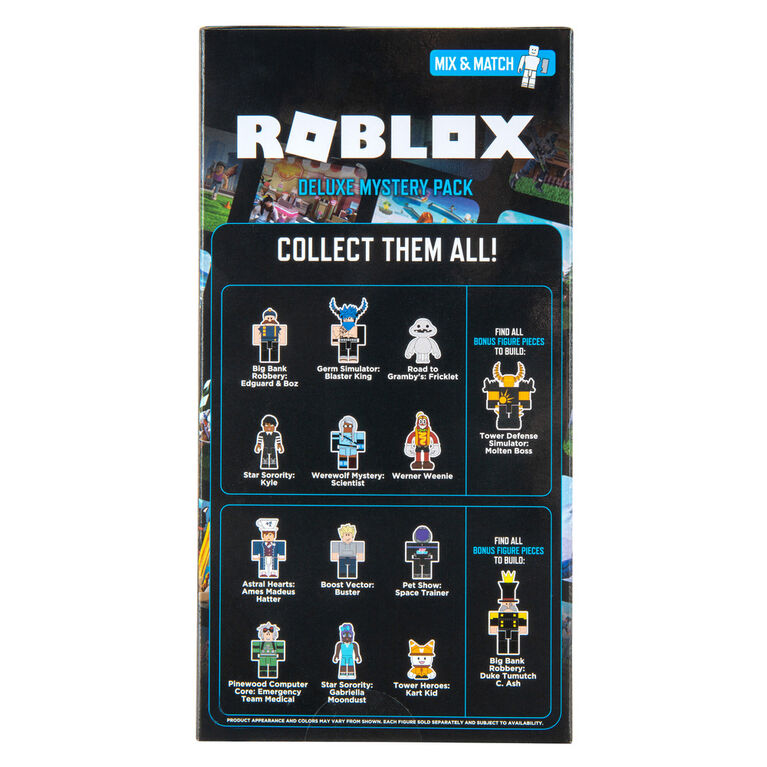  Roblox Action Collection - Tower Heroes: Kart Kid Deluxe  Mystery Figure Pack + Two Mystery Figure Bundle [Includes 3 Exclusive  Virtual Items] : Toys & Games