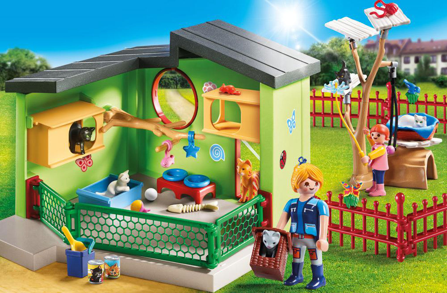 playmobil famille chats