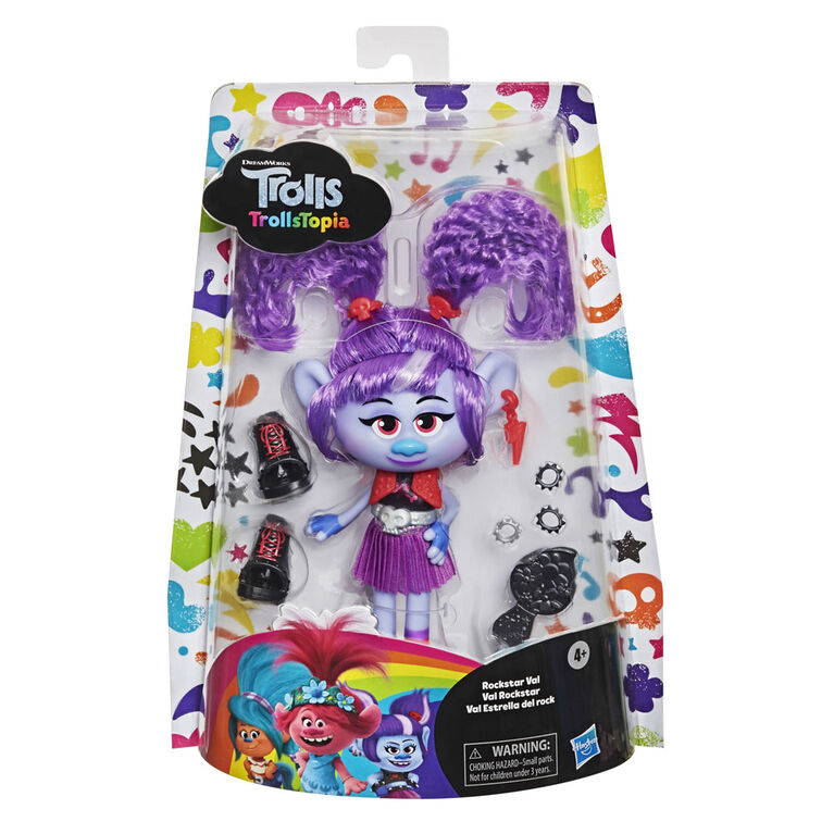 DreamWorks TrollsTopia Rockstar Val Fashion Doll