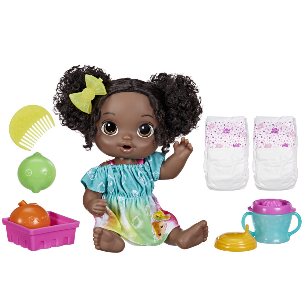 Baby Alive Fruity Sips Doll Lime 12 inch Baby Doll Set Drinks