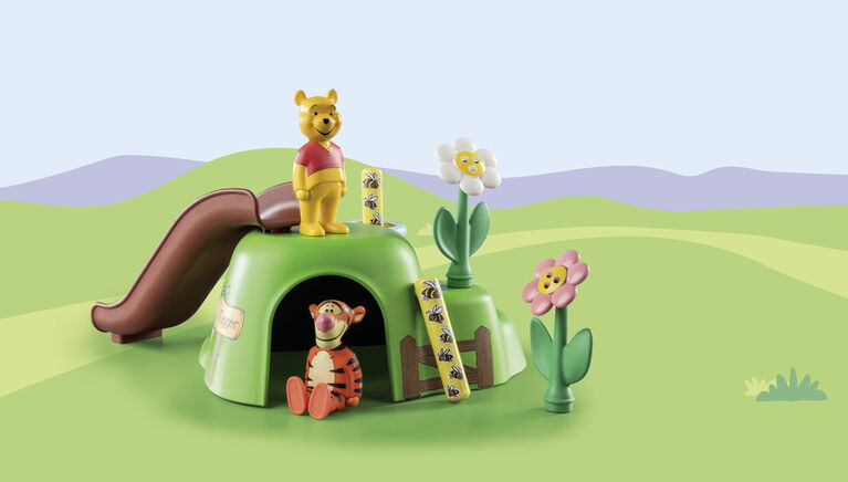 Playmobil - 1.2.3 and Disney: Winnie l'ourson et Tigrou avec jardin d'abeilles