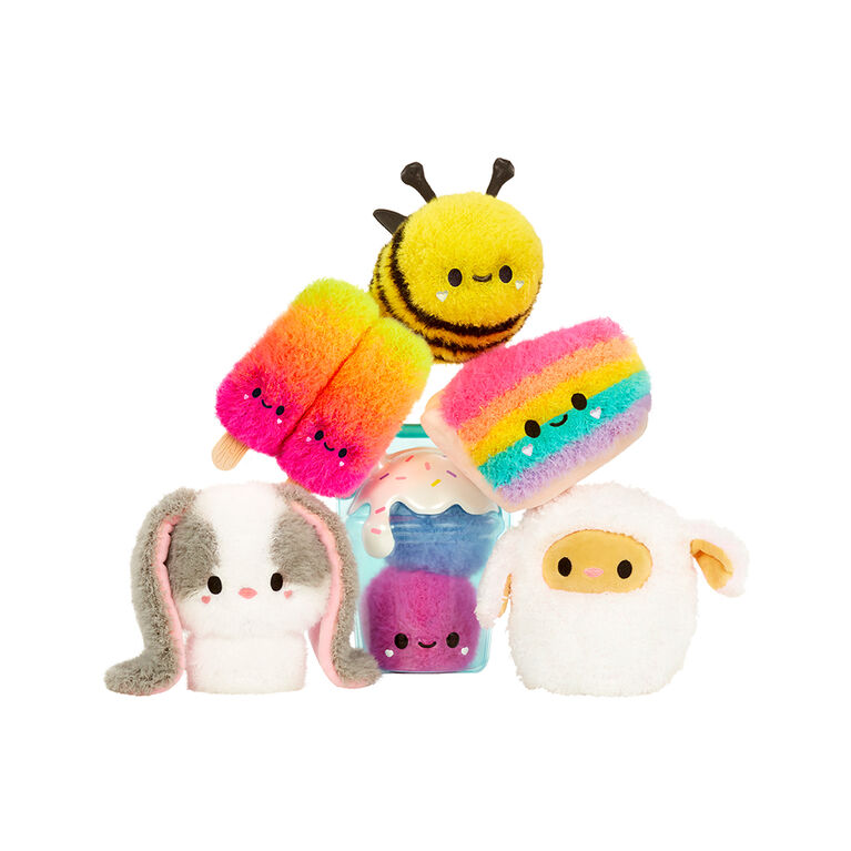 Original Fluffie Stuffiez Small Collectible Plush Toy Rainbow