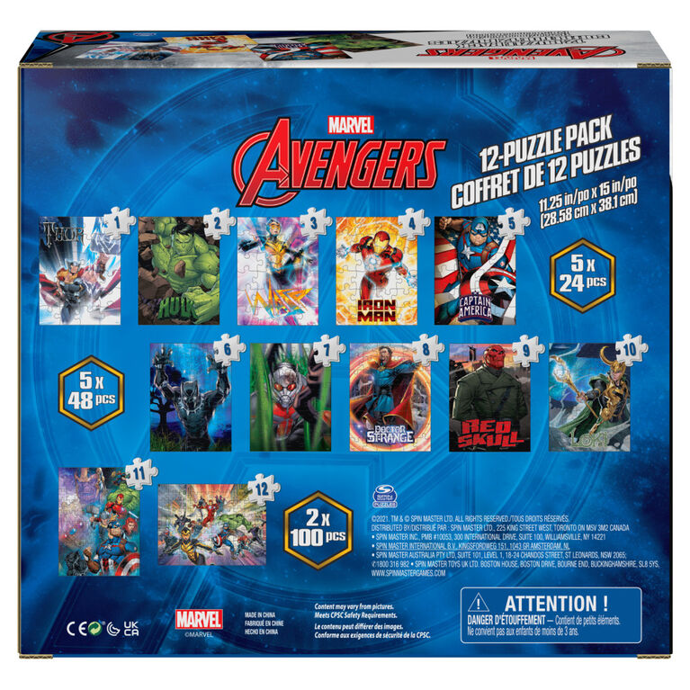Set de 2 Puzzles Adulte : Avengers Hulk Iron Man Captain America - 500  Pieces - Educa Collection Super Heros Marvel - Cdiscount Jeux - Jouets