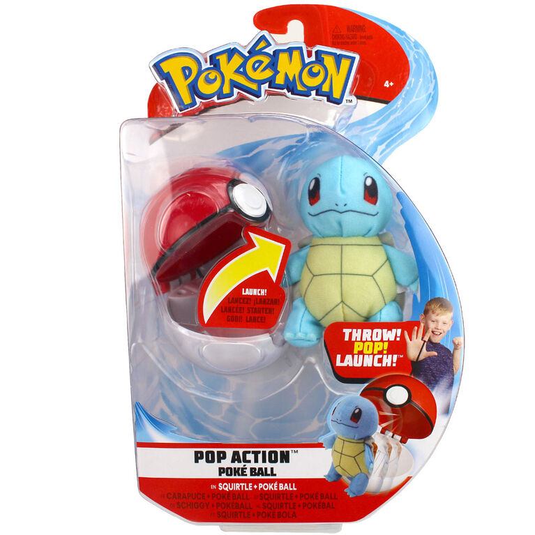Pokémon Pop Action Poké Ball - Squirtle & Poke Ball
