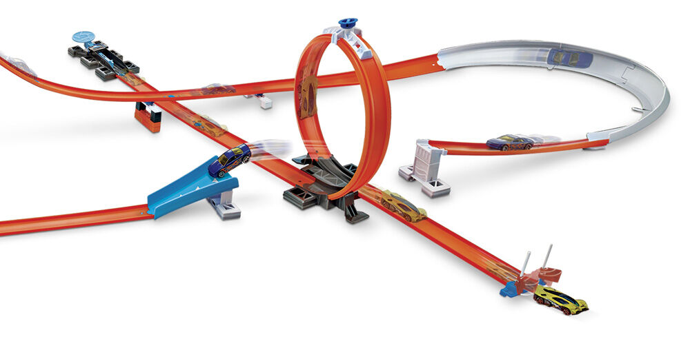 hot wheels track builder track and brick pack playset