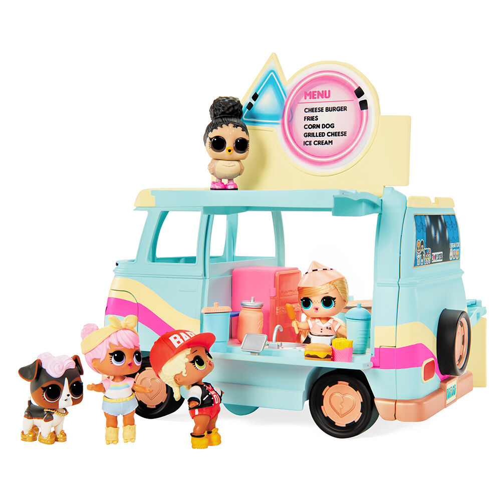 LOL Surprise 5-N-1 Grill and Groove Camper Fully-Furnished Playset with  Multiple Surprises