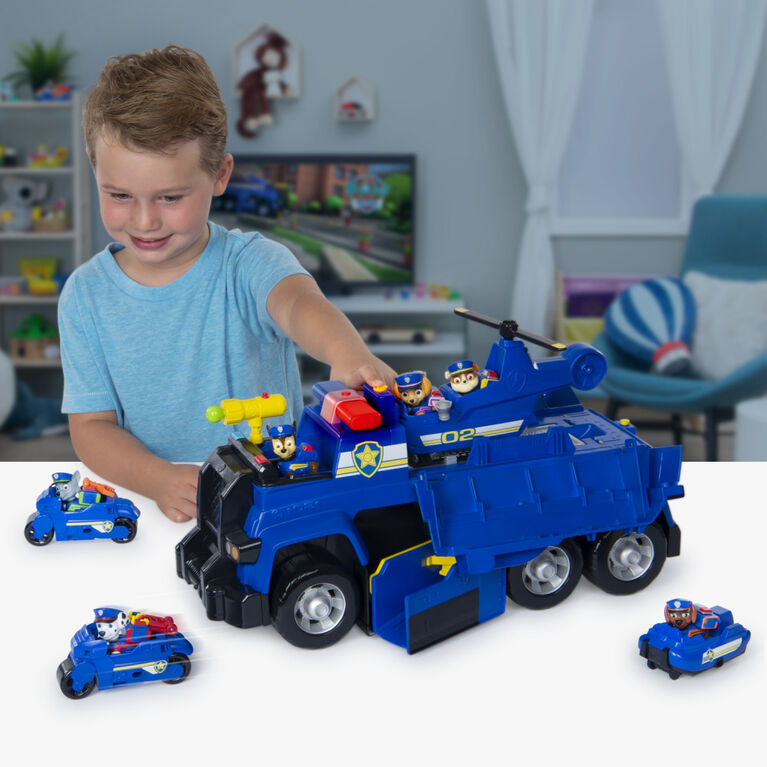 PAW Patrol, Chase's 5-in-1 Ultimate Cruiser with Lights and Sounds