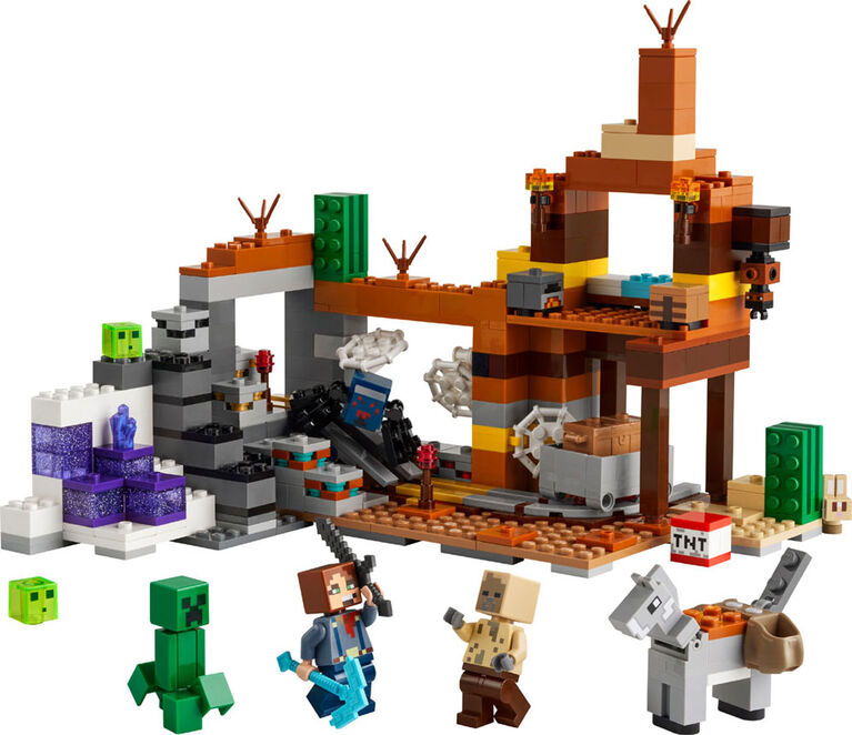 LEGO Minecraft The Badlands Mineshaft Video-Game Toy, Exploration Birthday Gift for Kids 21263