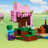 LEGO Minecraft The Cherry Blossom Garden Exploration Toy with a Sniffer, Zombie and Bees 21260