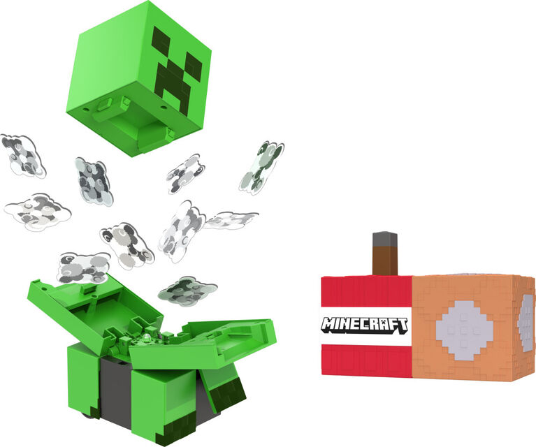 Minecraft Creeper explosif télécommandé, lumières, sons, code de contenu