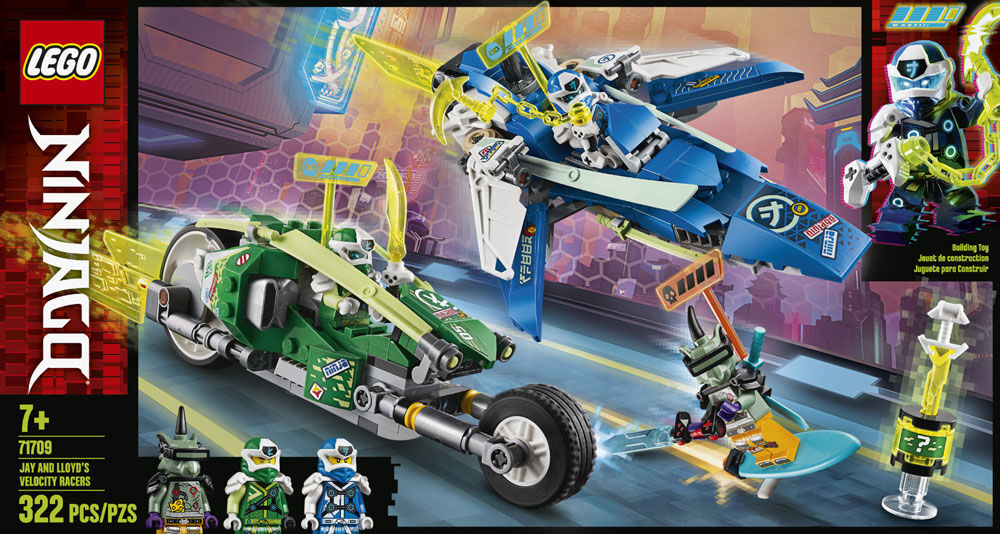 LEGO Ninjago Jay and Lloyd's Velocity Racers 71709 (322 pieces 