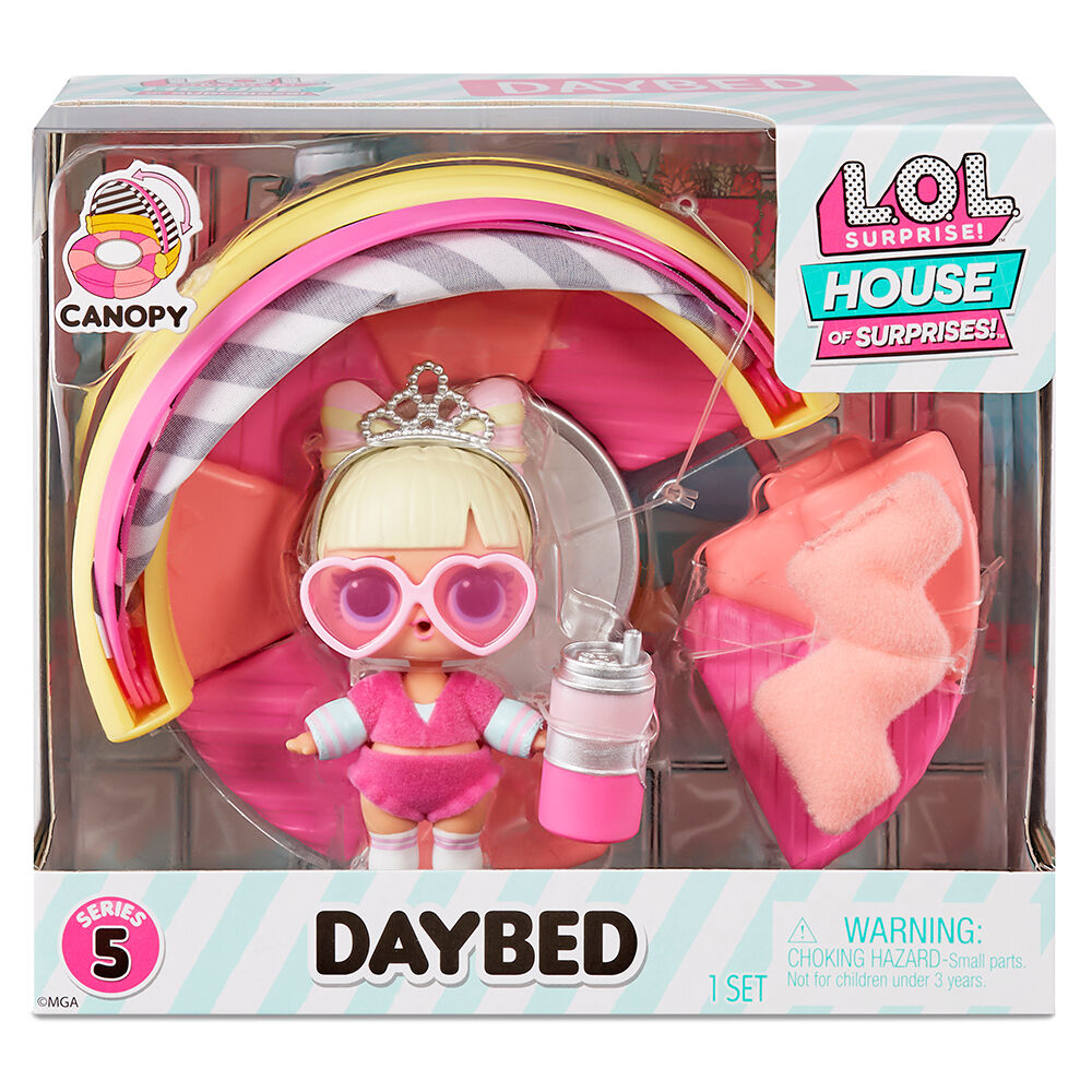 LOL Surprise OMG House of Surprises Daybed Playset with Suite Princess  Collectible Doll