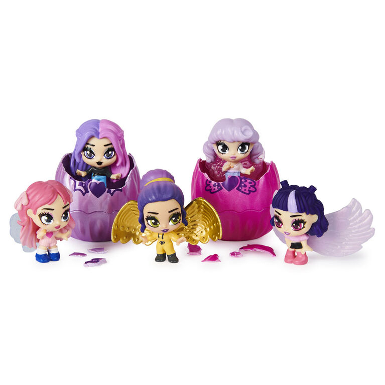 Hatchimals Mini Pixies 2-Pack, Glitter Angels 1.5-inch Collectible Dolls  with Mix and Match Wings (Styles May Vary) 