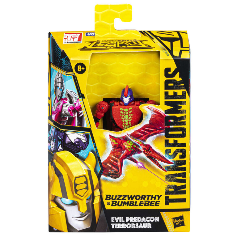 Transformers Toys Generations Legacy Buzzworthy Bumblebee Deluxe Class Evil Predacon Terrorsaur Action Figure - R Exclusive