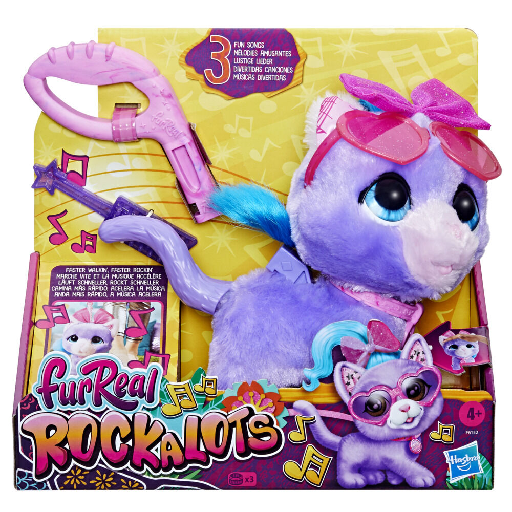 furReal Rockalots Kitty Musical Walking Toy Electronic Pet with 3