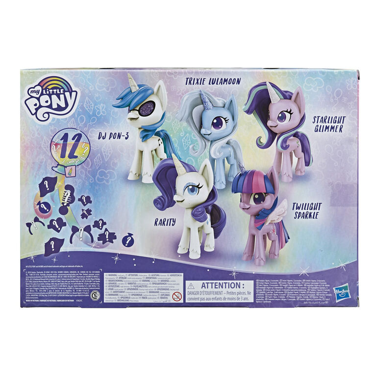 My Little Pony Unicorn Sparkle Collection Set Of 5 Toy Pony 3 Inch