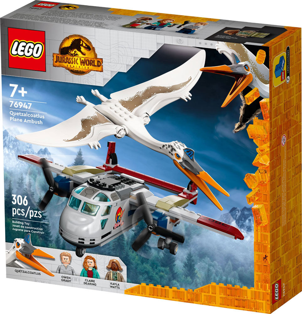 LEGO Jurassic World Quetzalcoatlus Plane Ambush 76947 Building Kit (293  Pieces)