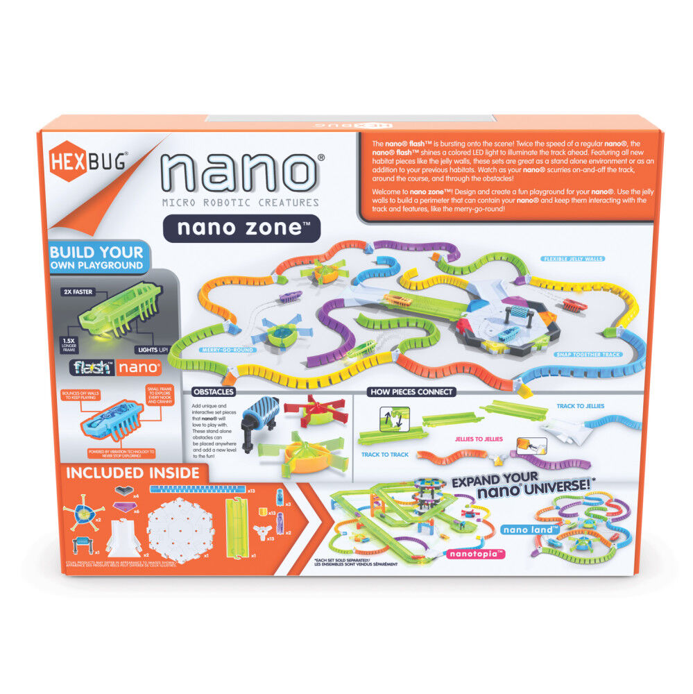 HEXBUG Flash Nano Nano Zone - Colorful Sensory Playset for Kids