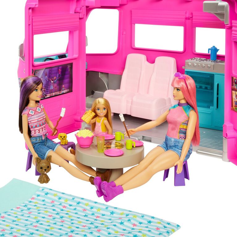 Jeu de poupée Barbie Camping-car de rêve de Mattel