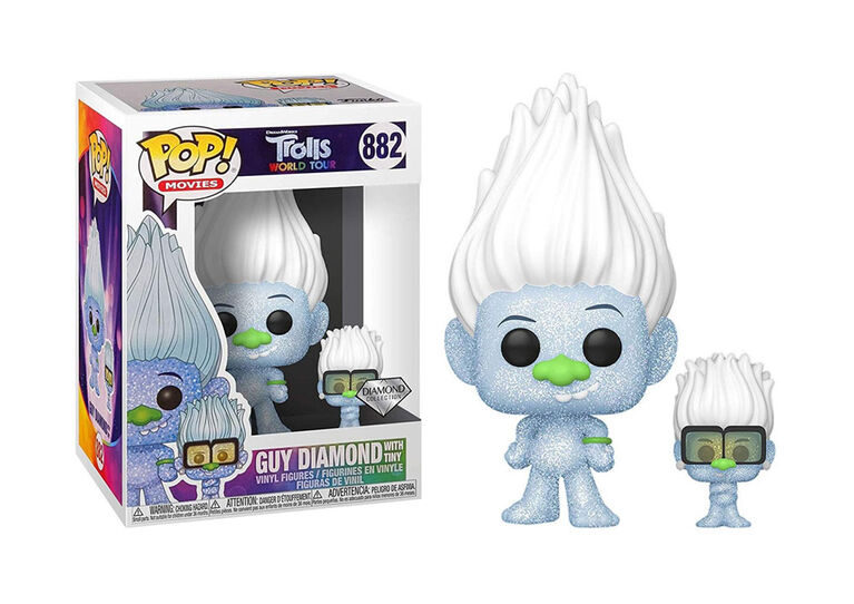 Funko POP! Trolls - Guy Diamond with Tiny Diamond (Diamond Glitter ...