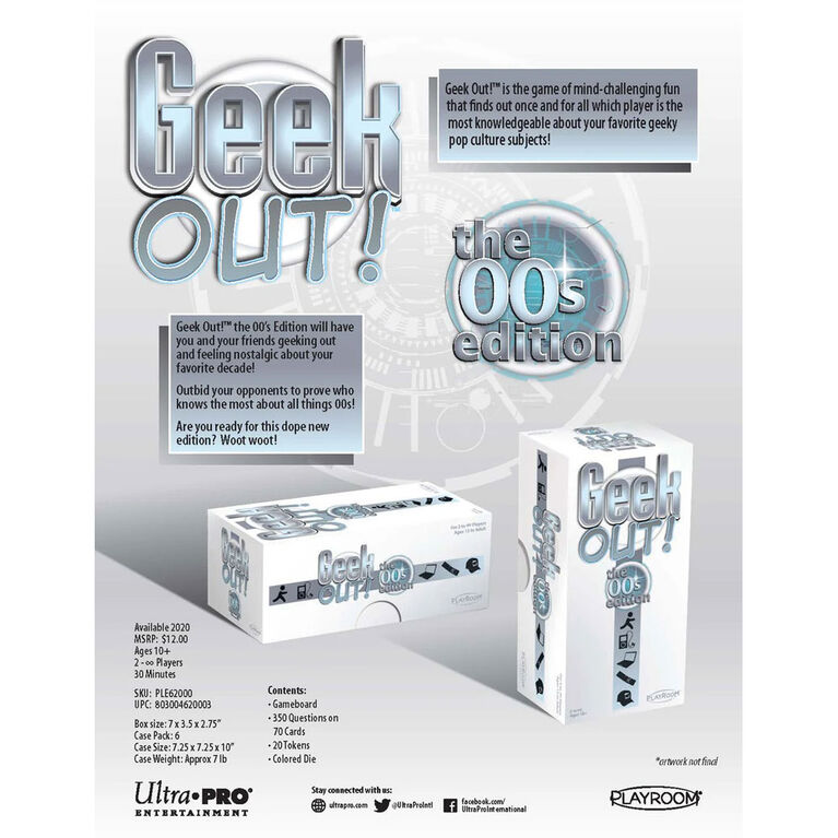 Ultra PRO Geek Out! Trivia Party Game: The 00s Edition - Édition anglaise
