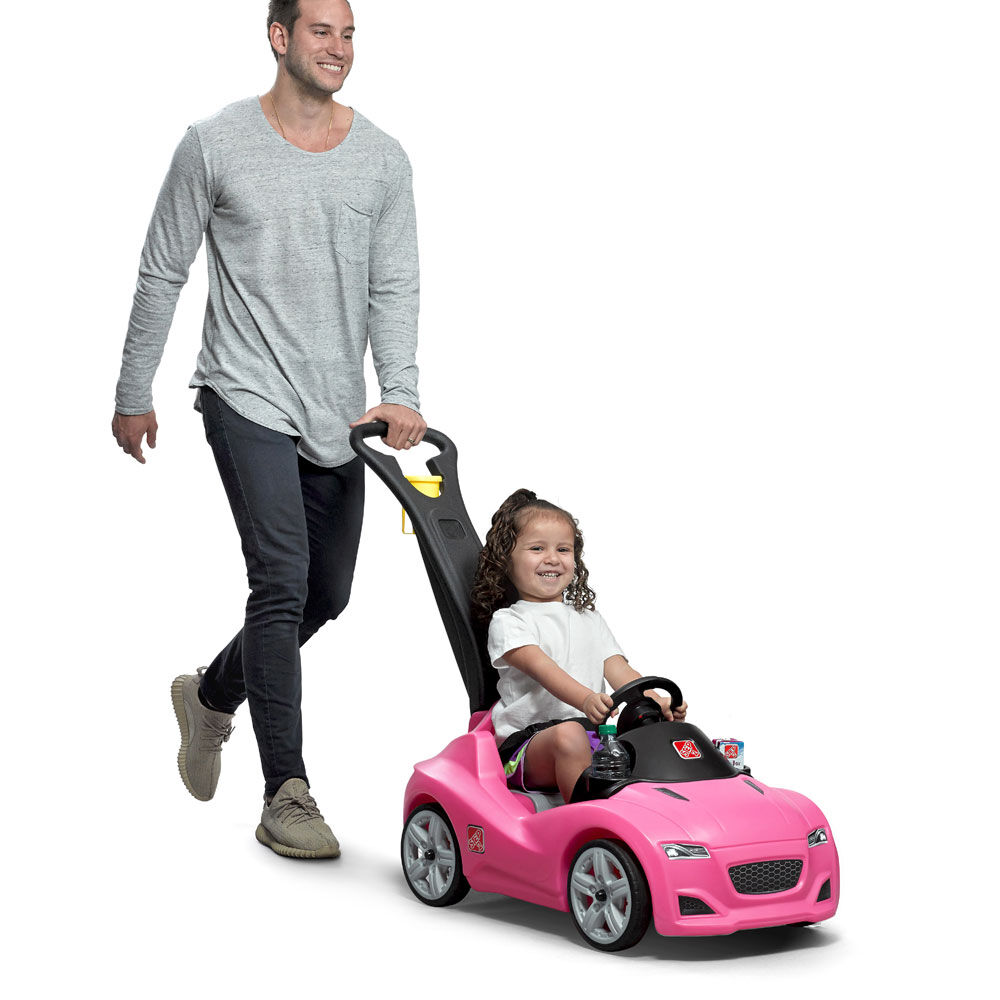 pink push car for toddlers