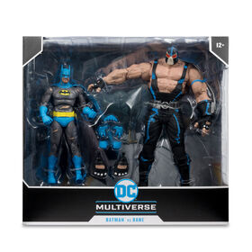DC Multiverse - Batman vs Bane Figurine de 7 Pouces et Méga Figurine 2pk