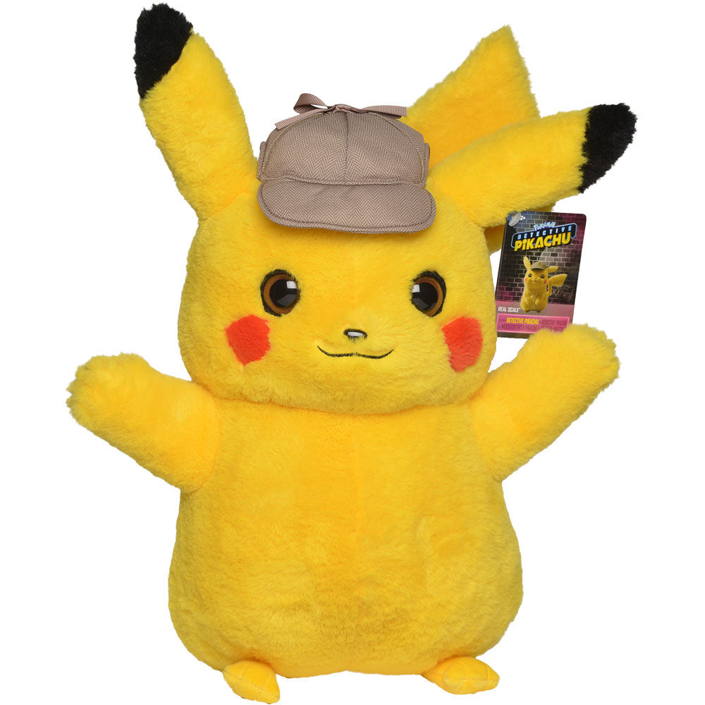 big detective pikachu plush
