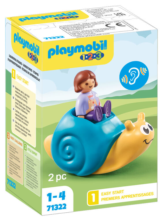 Playmobil - Enfant avec escargot à bascule 1.2.3