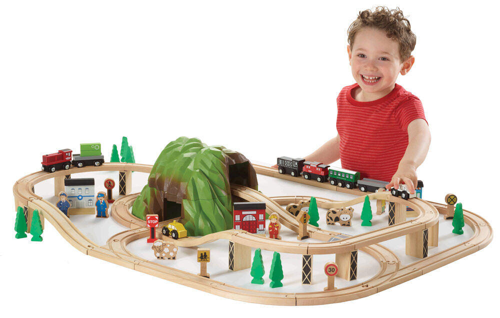 imaginarium wooden train set