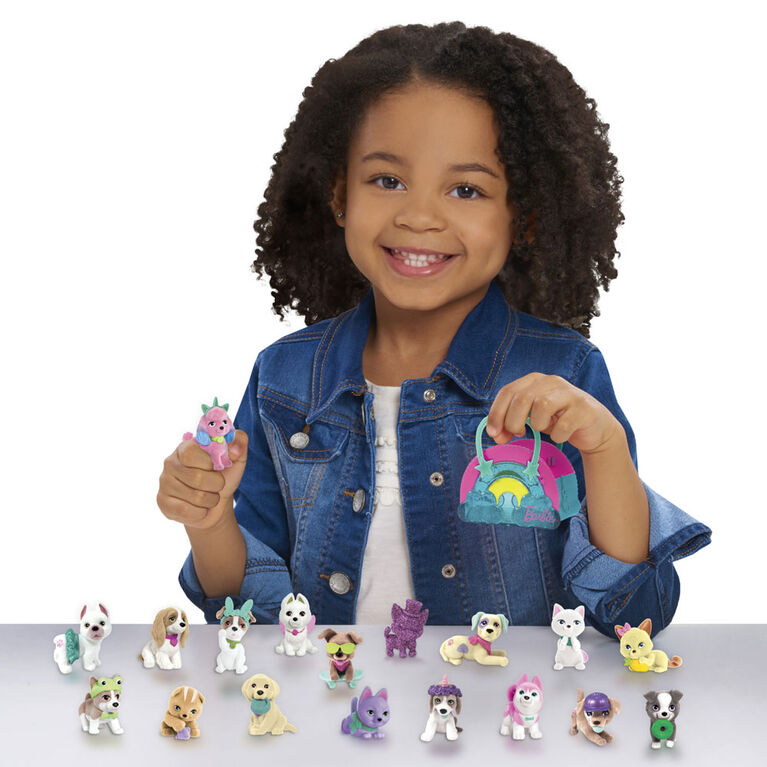 Mini Animaux dans Porteur d'Animaux de Barbie à Collectionner, Série 7, 2 Figurines Cachées -Notre exclusivité