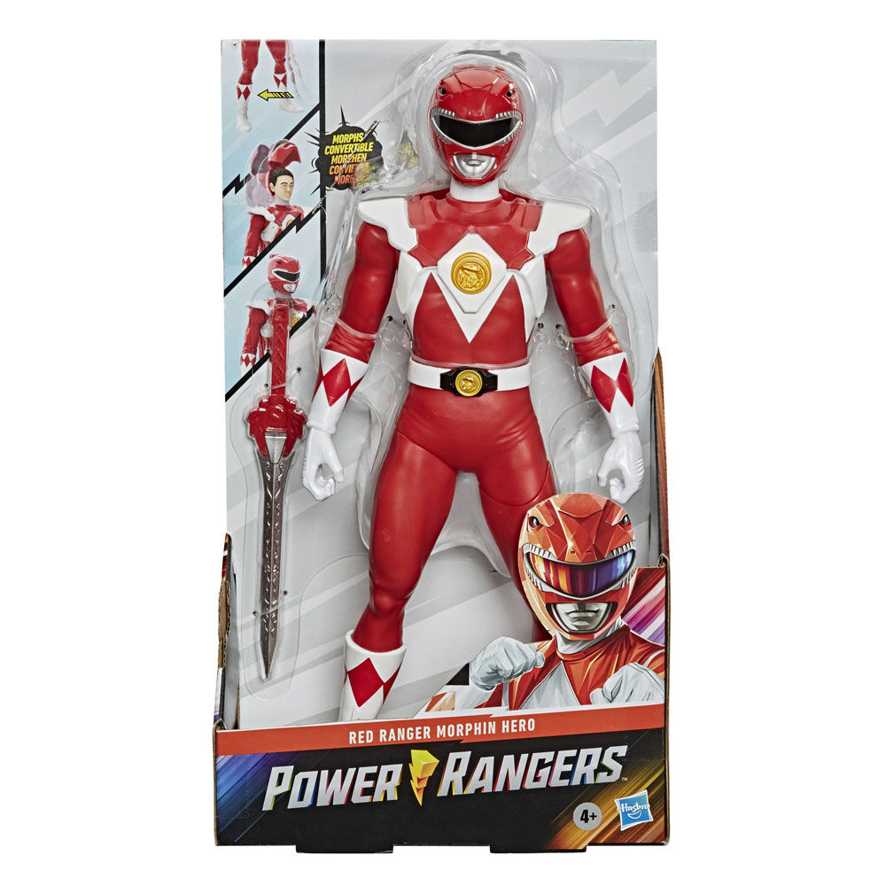 Power Rangers Mighty Morphin - Red Ranger Morphin Hero 12-inch Action  Figure Toy with Accessory