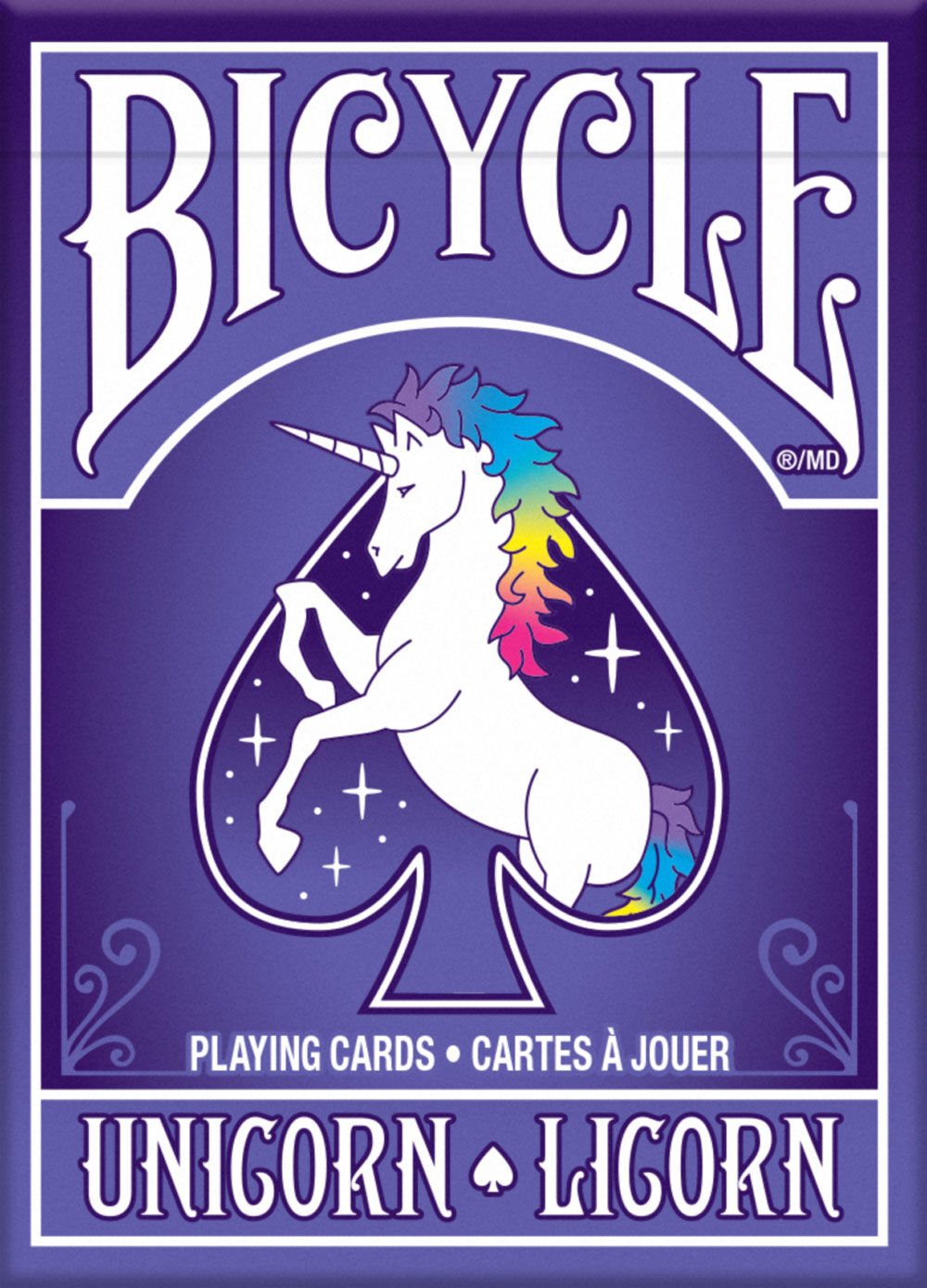 bicycle unicorn cards