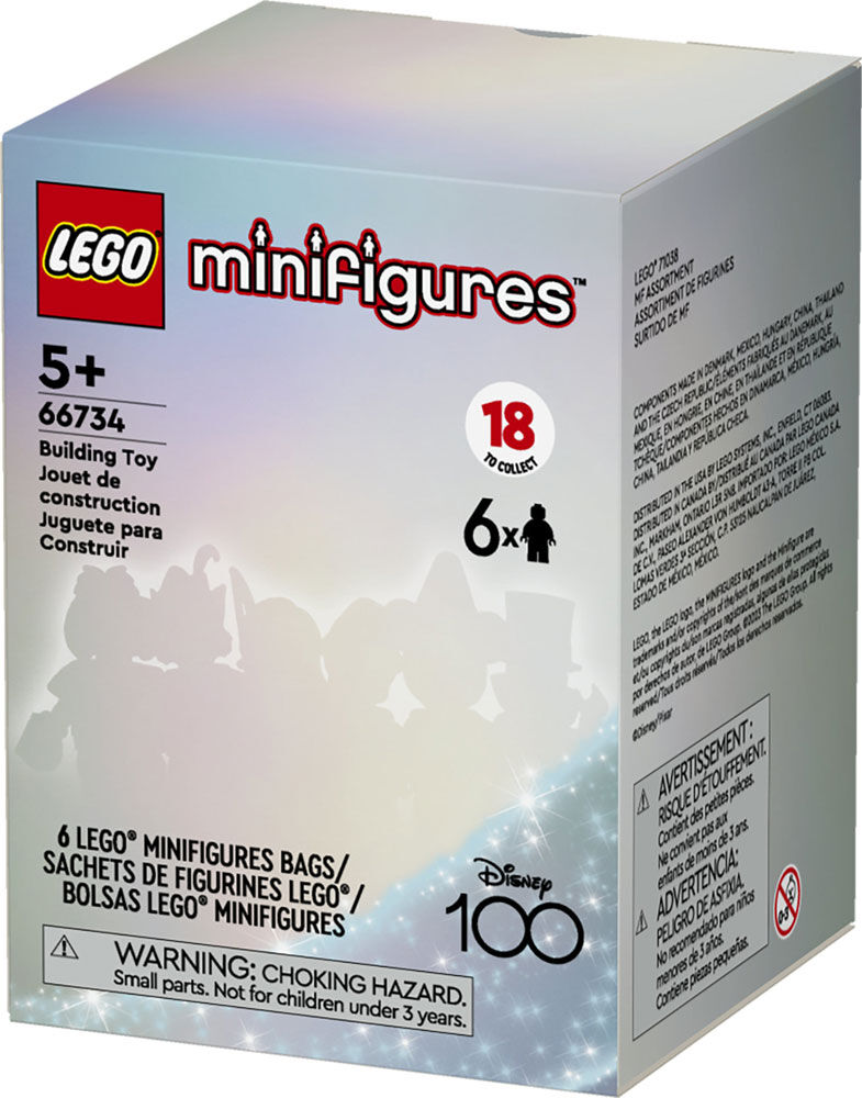 LEGO Minifigures Disney 100 6 Pack 66734 Building Toy Set | Toys R