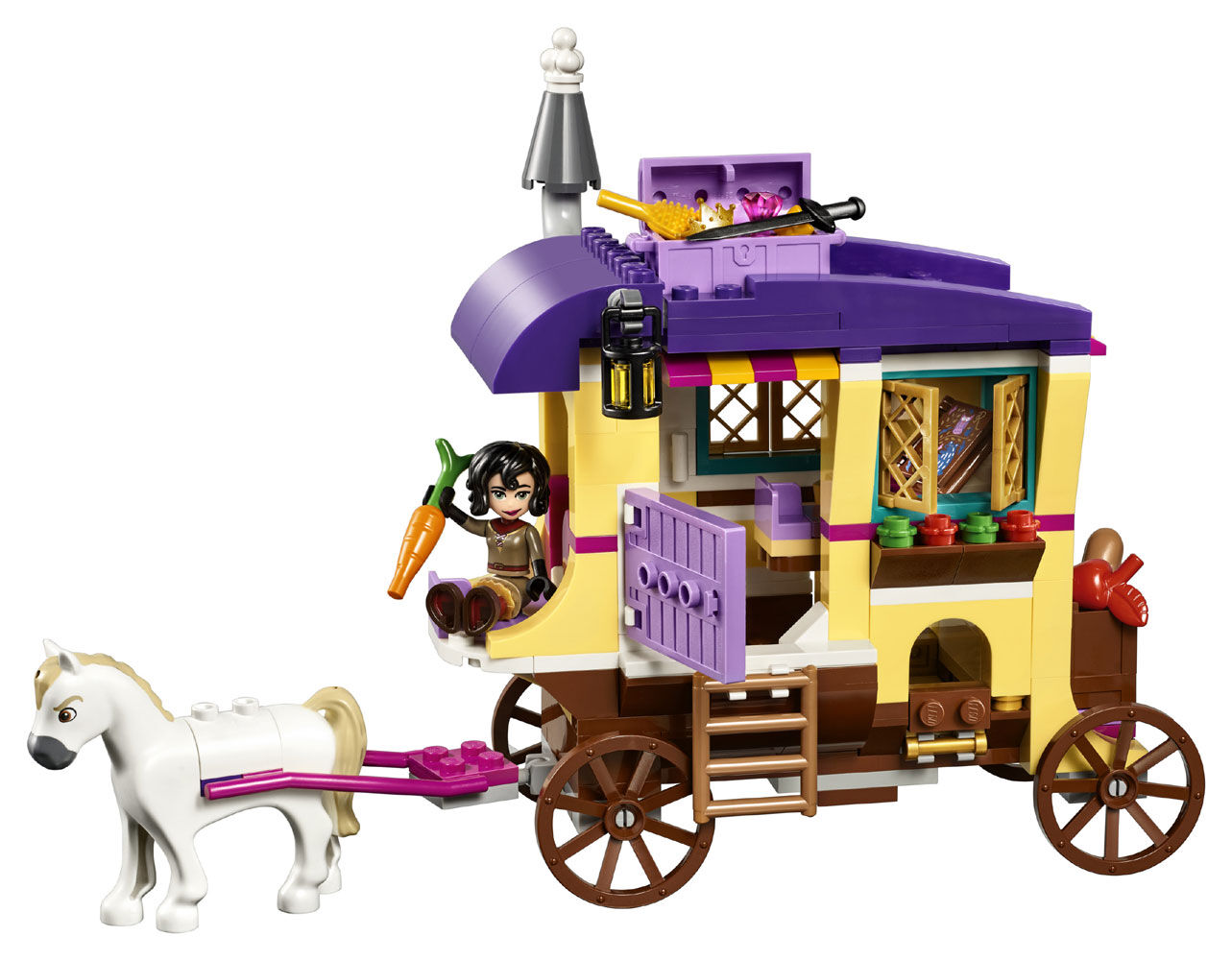 rapunzel lego caravan