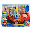 Disney Junior Mickey Mouse Funhouse Treasure Adventure Pirate Ship Playset with Sounds and Figures - English Edition
