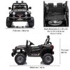 Voltz Toys Jeep avec télécommande, noir