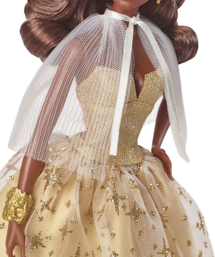 2023 Holiday Barbie Doll, Seasonal Collector Gift, Golden Gown