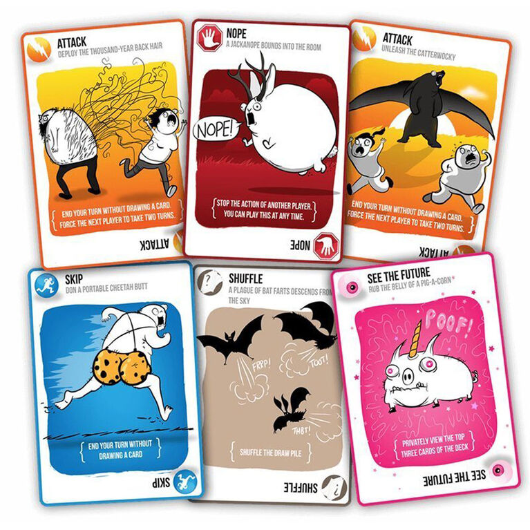 Exploding Kittens Original Edition Board Game - English Edition | Toys