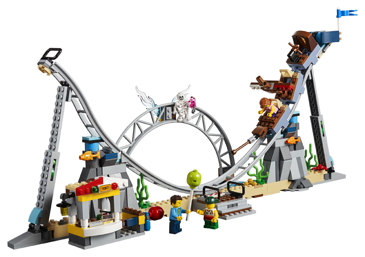 lego creator pirate roller coaster set 31084
